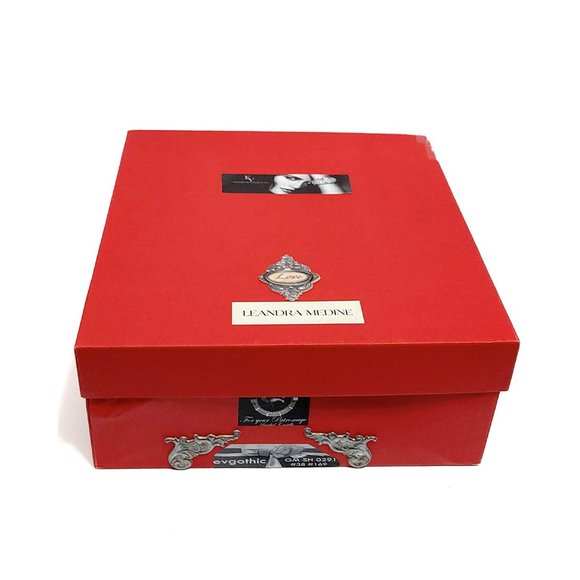 Leandra Medine Batik Print Fringe d’Orsay Pumps Women 38 EU - Picture 9 of 9